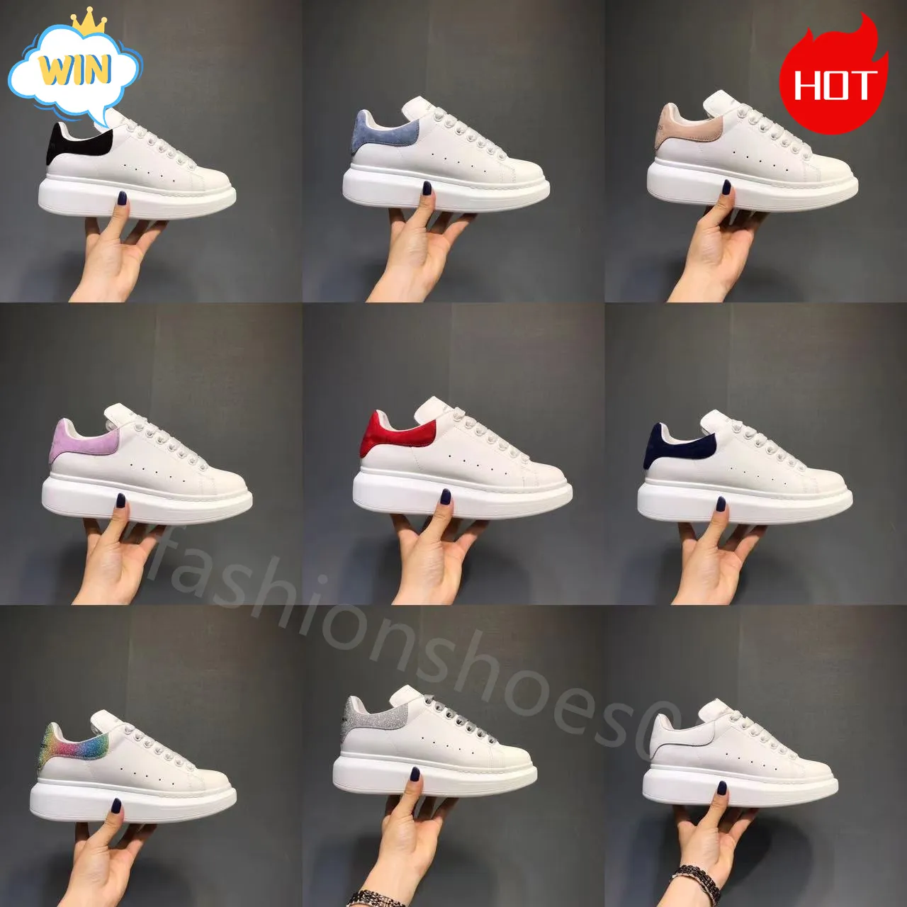 Designer schoenen Casual schoenen Big Size 36-47 platform sneakers Men Men Leer Leervaarschoenen mode suède multicolour sport wit roze zwarte reflecterende heren schoenen