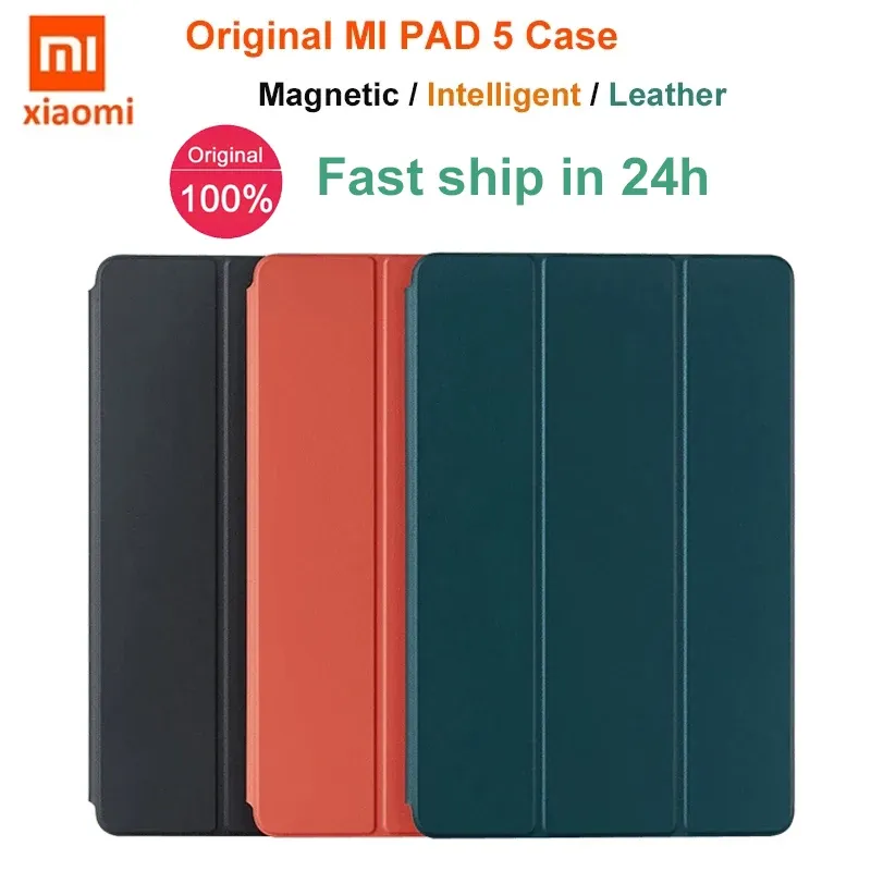 Case Original Xiaomi Mi Pad 5 Hülle MIPAD 5 Pro Smart Intelligent Wakeup Tablet Leder Flip Shell Cover Magnetic Adsorption Hülle