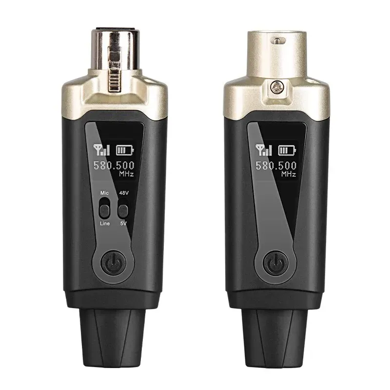 Accessori Sistema del microfono wireless XLR Adattatore convertitore convertitore UHF Impostazione del trasmettitore automatico per MIC DYNAMIC CONDENSER