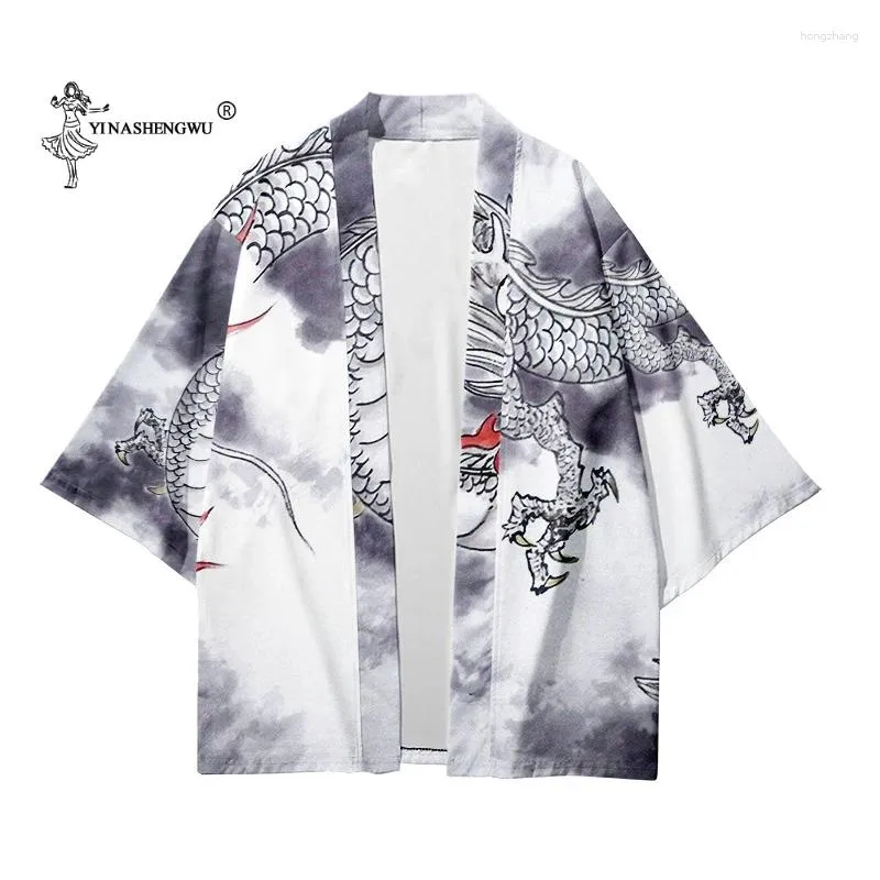 Ethnic Clothing Kimono Cardigan Women Men Japanese Obi Male Yukata Men's Haori Samurai Traditional Shirt