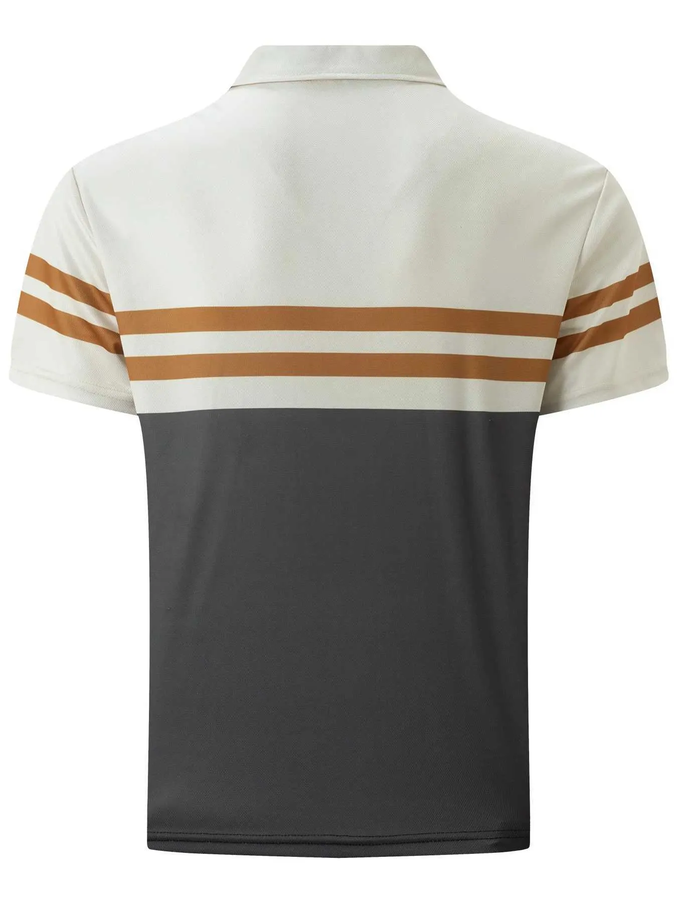 T-shirt da uomo Nuove maschi estivi da uomo a maniche corta polo a maniche di moda con la striscia da uomo a strisce stampato da uomo top di abbigliamento da uomo J240426