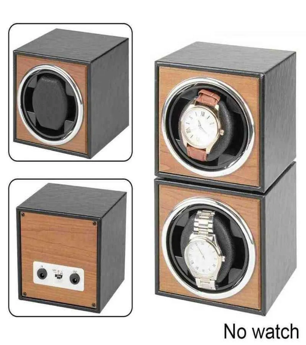 Assista Winder para relógios automáticos novos acessórios de armazenamento de versão Relógios de madeira Caixa de coletor H2E5 H2205124208615