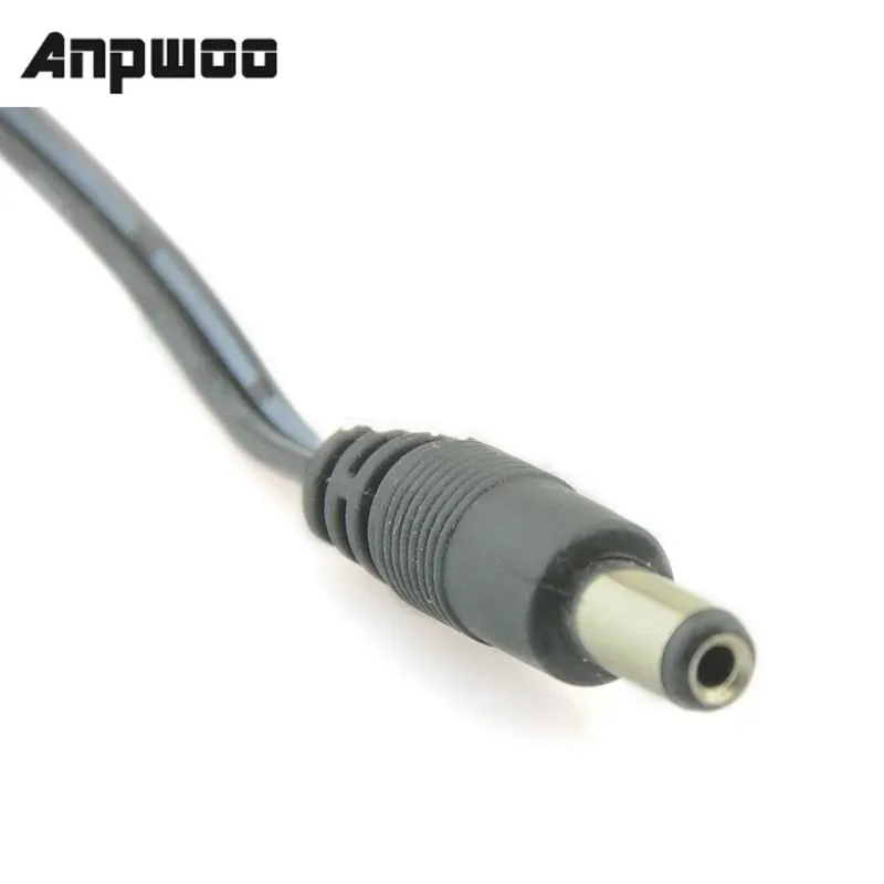 Anpwoo 10x DC Power Male Connecter Хвост 2.1/5,5 мм адаптер кабеля кабеля 12 В/24 В