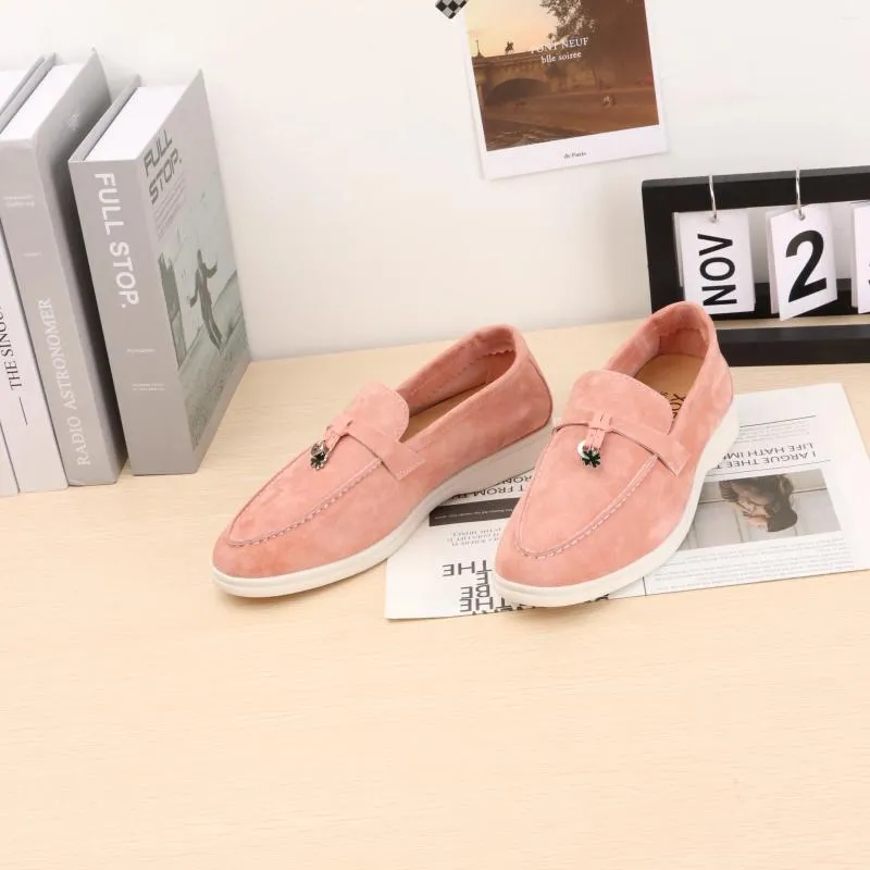 Casual Shoes Loafers Men's Flat One Pedal Women's Sports Soft Comfortable Leather Walking