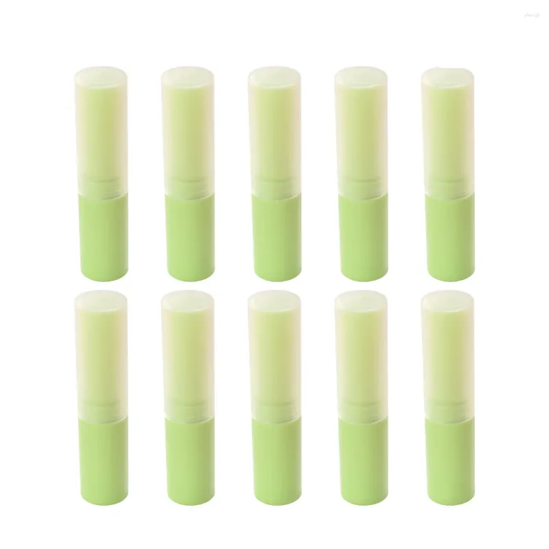 Bouteilles de rangement 10 pcs contenants en plastique vêtements tubes de blâmes de lèvres