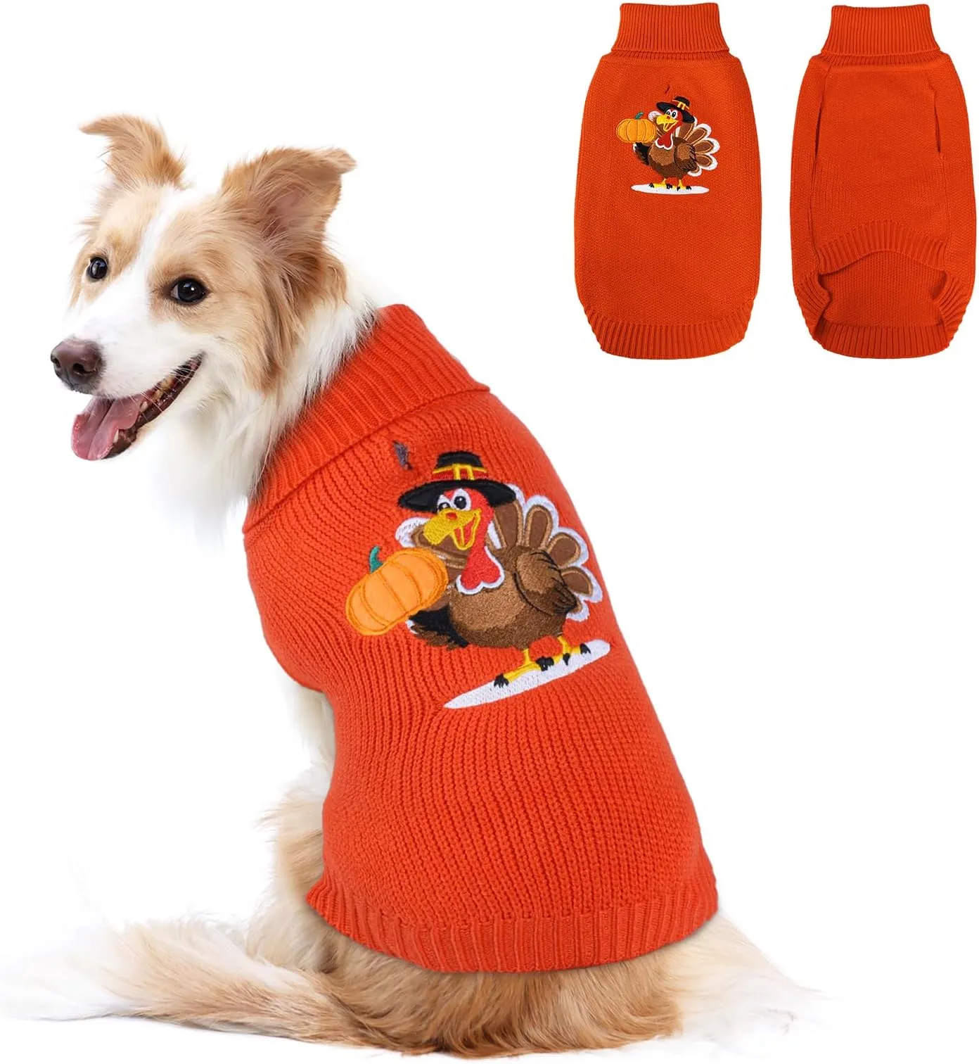 Thanksgiving Dog Clothes: Warm Knitted Sweater for Small Dogs Cats Shop  Now!