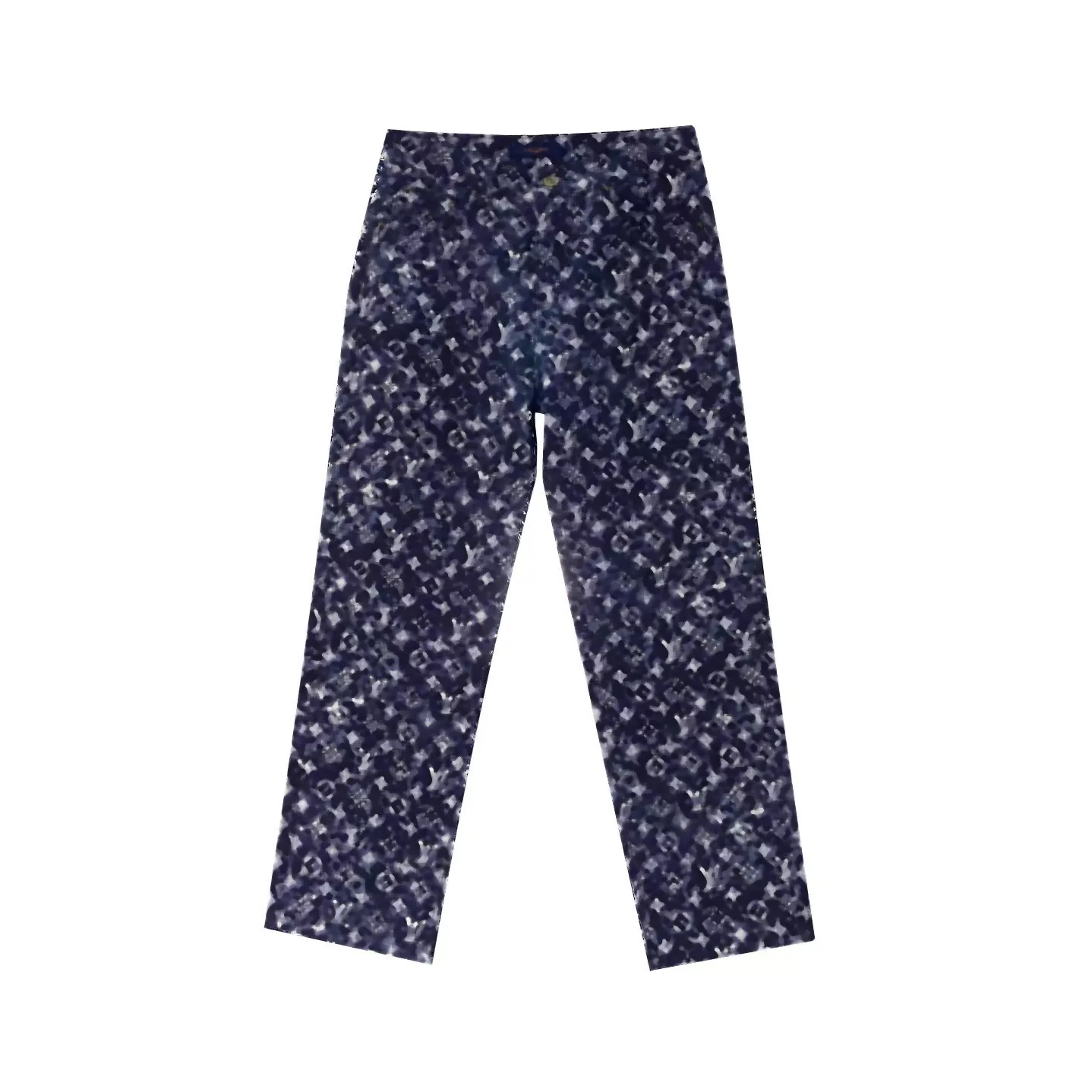 Luksusowe designerskie dżinsy męskie spodnie V V V pełny kwiat ciasny i luźne spinki dżinsowe Sprężyna Summer Elastyczne Klasyczne spodnie dżins