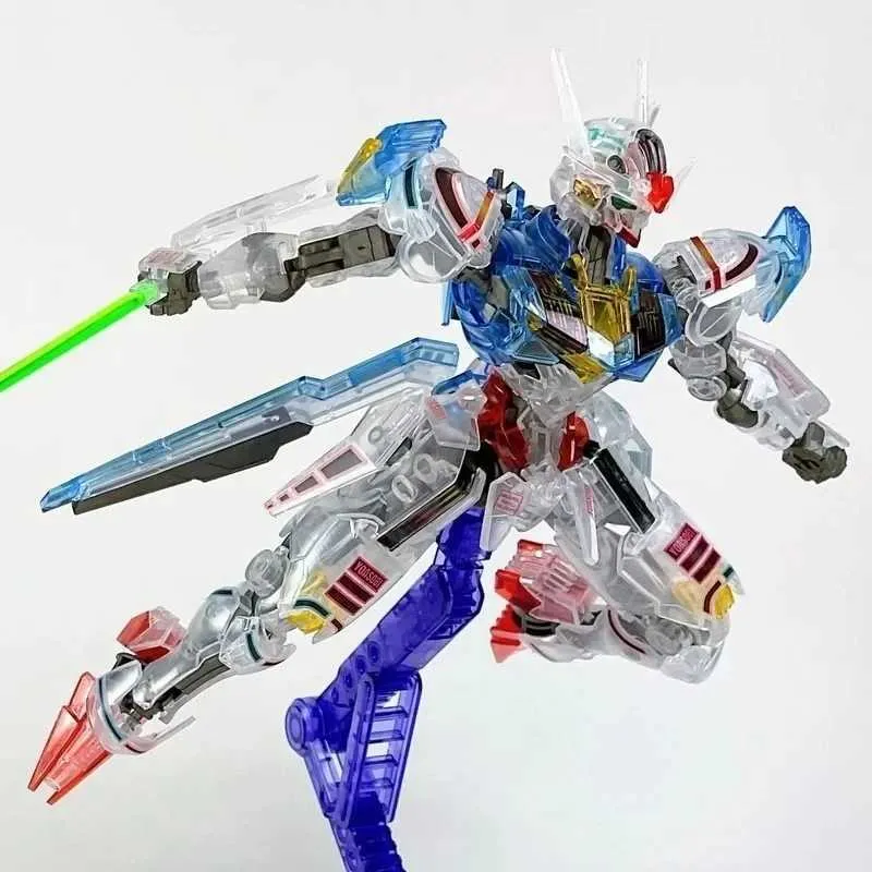 Action Toy Figures Gumdam Aviation Map Color Transparent Wind Spirit Limited Edition Hg1 144 Crystal Frame Model Mercury Witch in StockL2403