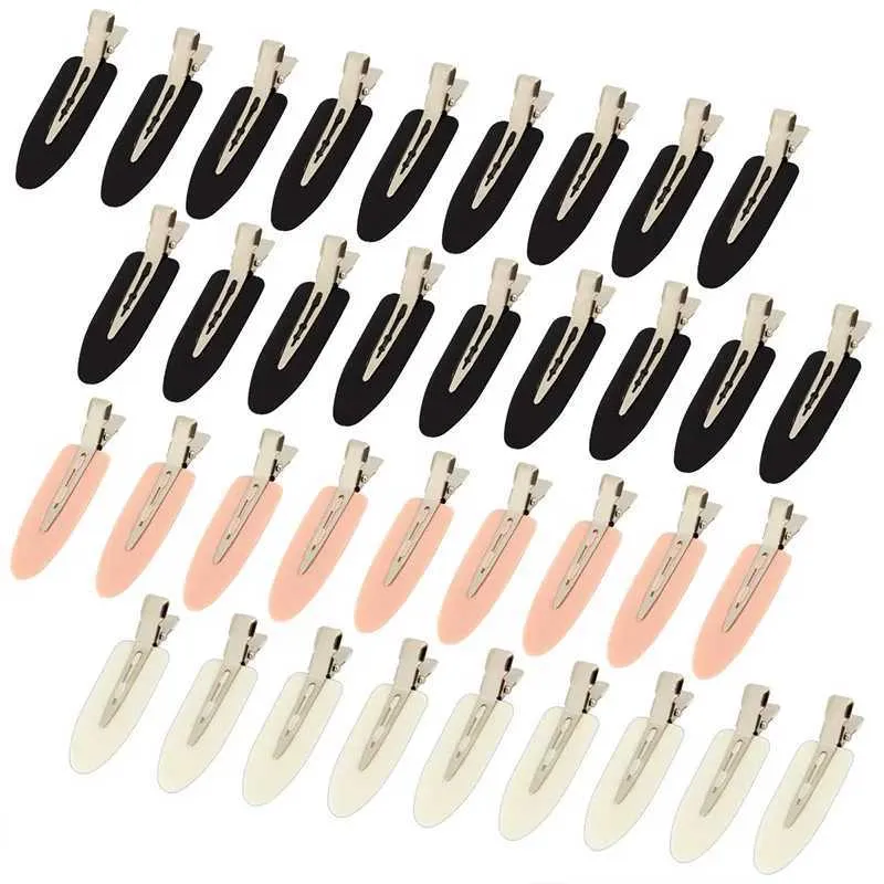 Hair Clips Barrettes 10 pieces/set of frost free basic hair clips suitable for girls styling makeup no bending fashionable