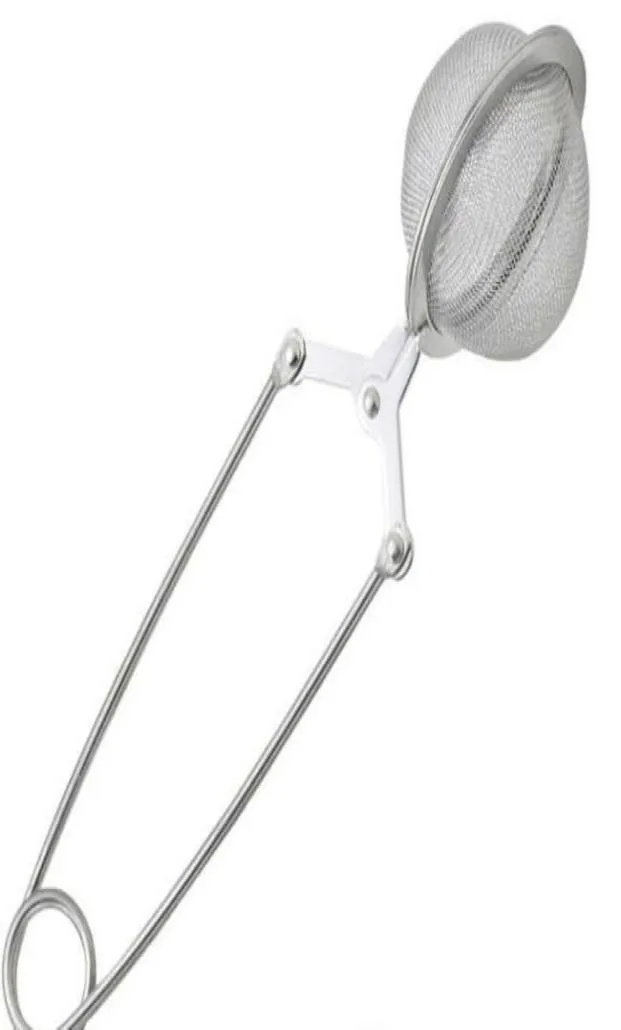 Accessori per gli utensili da cucina Accessori per tè Infuser 304 Sfera in acciaio inossidabile Sfera in maglie Coffee Coffee Herb Herb Filtro Dissuser Manico