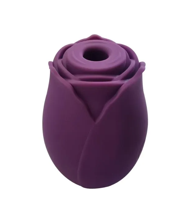 Massager Adorime Rose Flower Shape Nipple vibrerande tungvibrator Klitoris sugande vibrator sugskoft Sucker Dildo Sex Toys W4990133