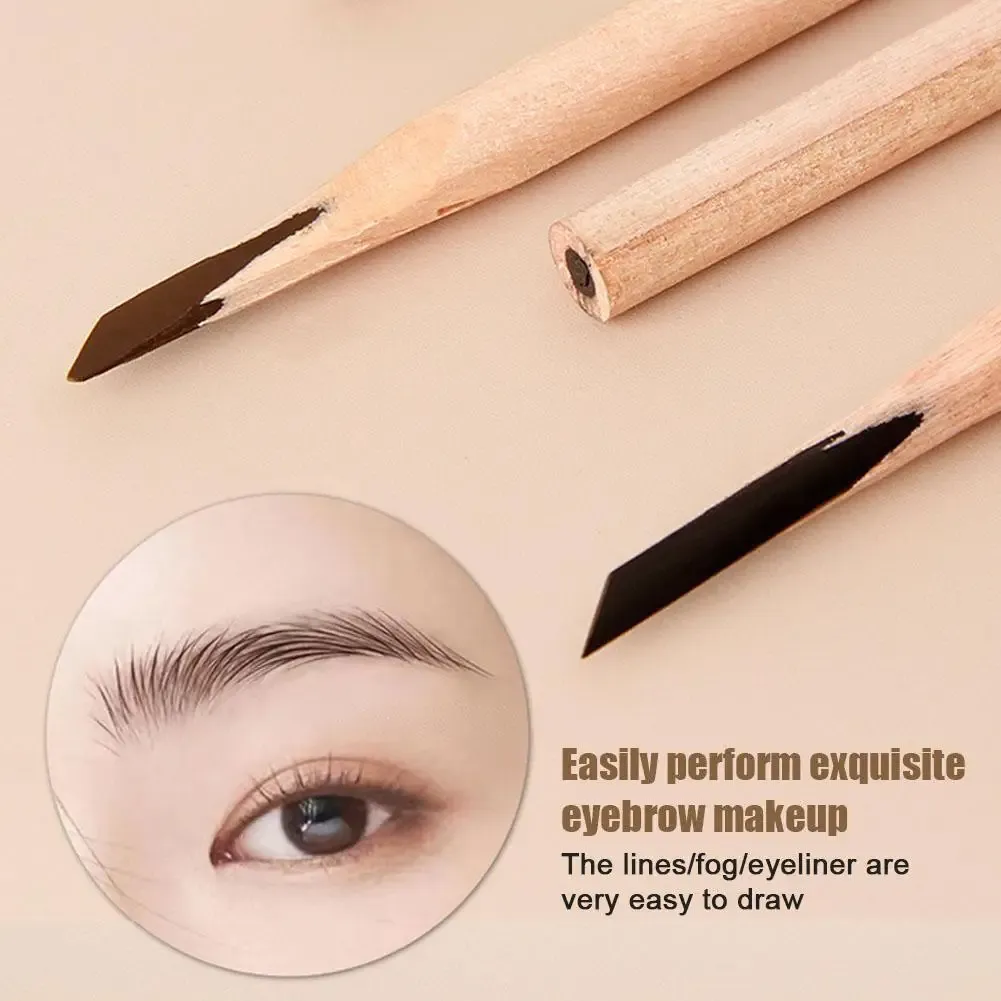 Enhancers Wooden Eyebrow Pencil Waterproof Eyebrow Pencil Easy To Apply Nonsmudging Eyebrow Pencil Long Lasting Cosmetics Makeup