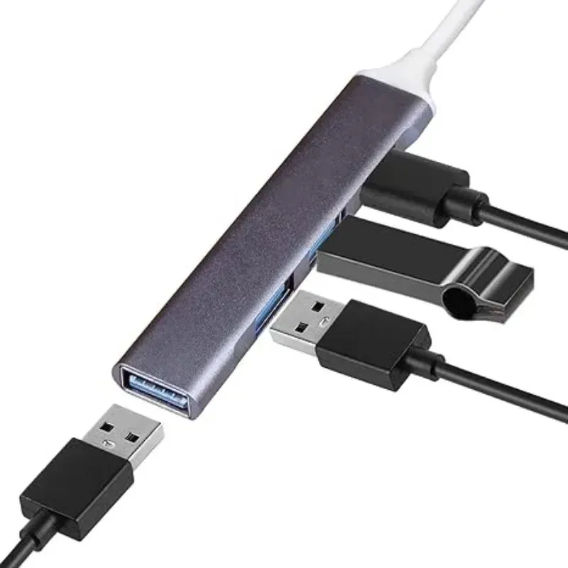 USB/C Hub 3.0 Type-C 3.1 4 Port Multi Splitter Adapter OTG USB لـ MacBook Pro 13 15 Air M1 Pro for Huawei PC Accessories