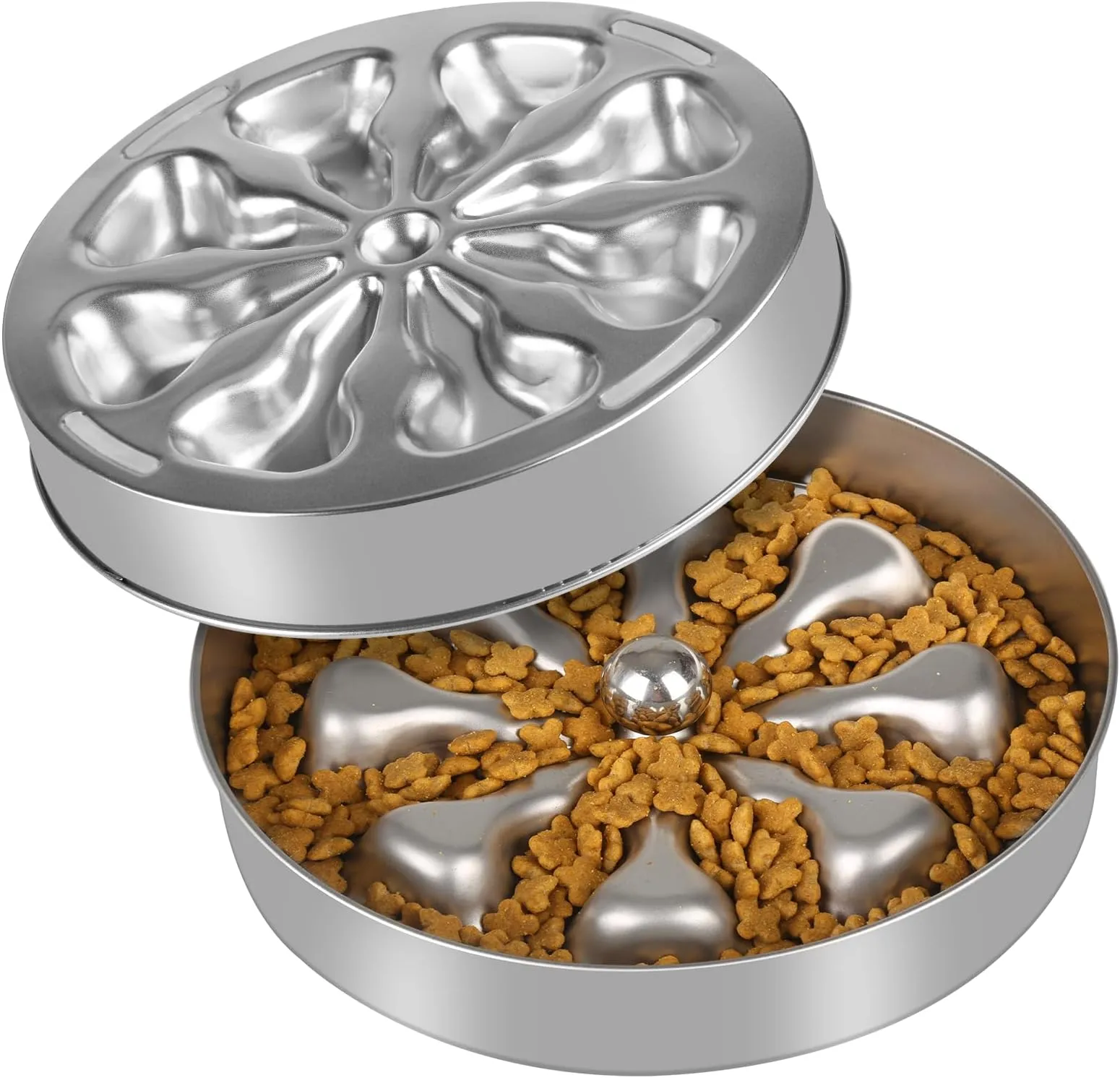 Photo inspiration: Gallery Detail: Slow Eat Dog Food Bowl Stainless Steel Non Slip Design