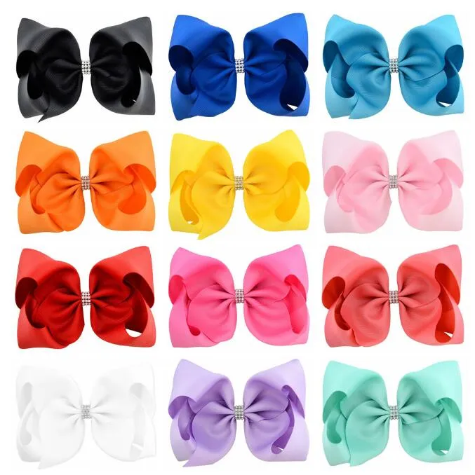 Boutique de 8 pouces Bows Bows Elastic Ties enfants Baby Bows Clips Baby Baby Bowknot Coiffes Coiffes Fashion Kids Headwear Accessoires