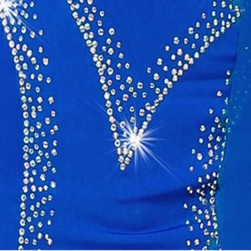 Bühnenbekleidung Luxus -Bauch -Tanzunterricht Glanz Strasskleidung für Frauen 2024 Khaleegy Bellydance Kostüm Irak arabische Robe sexy