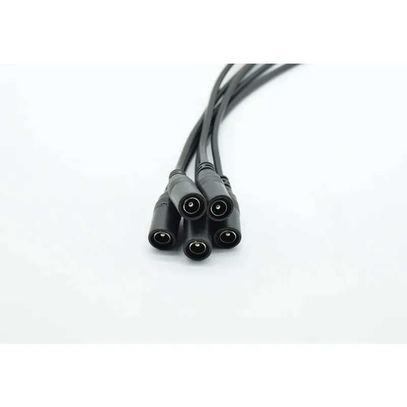 5st 5,5/2,1 mm 5,5x2,1 mm DC Jack Connectors Power Extension Cable 22Awg Kvinnlig DC Plug CCTV -kamera 5050 3528 LED -remsa