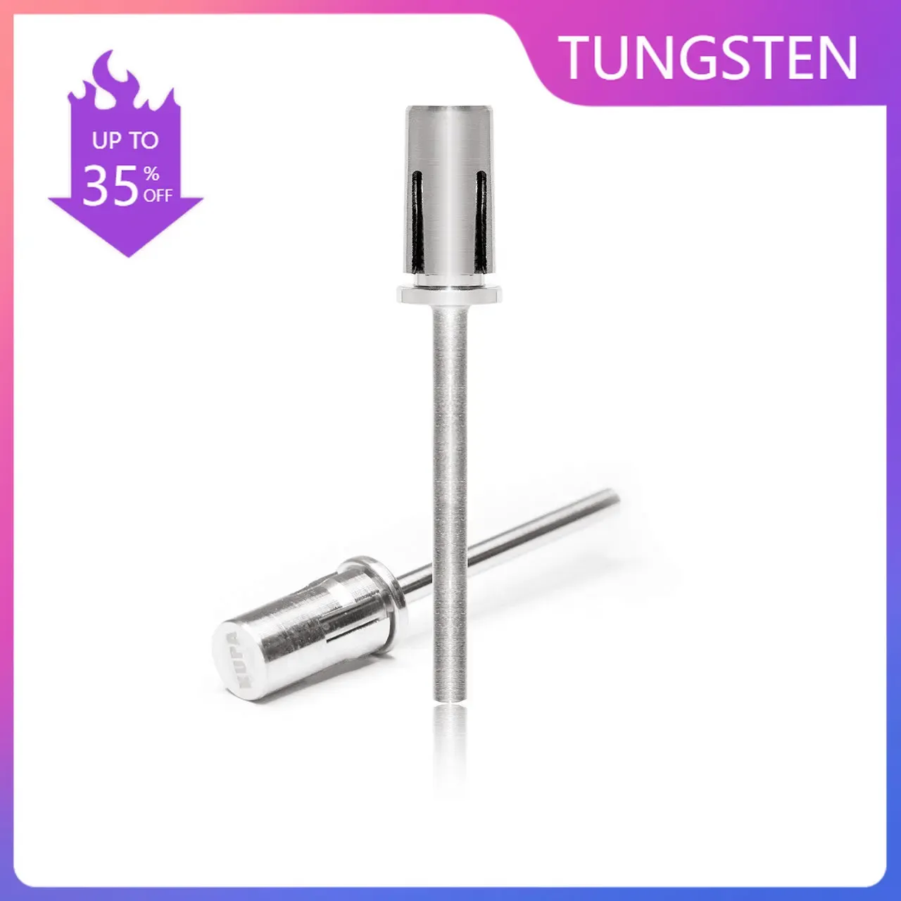 Bity 3/32 "Tungsten Mandrel Bit Easyoff Paznokcie Bits Sanding Pasme Wałek do paznokci efile paznokcie manicure narzędzia do paznokci