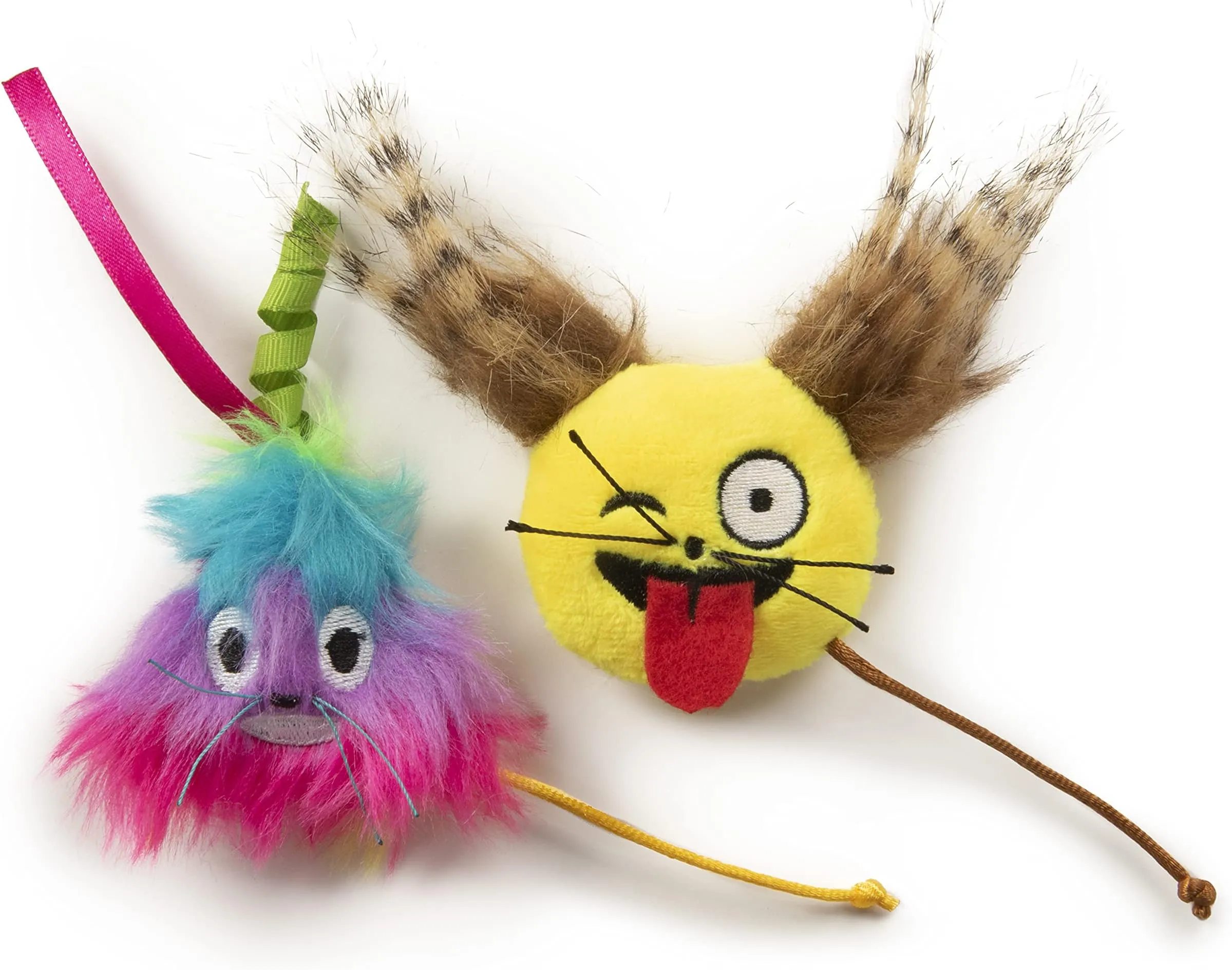 Rainbow Plush Cat Kicker Toy With Catnip & Squeaker – Long Pillow For Boredom Relief, Kicking & Chewing | Interactive Play For Cats