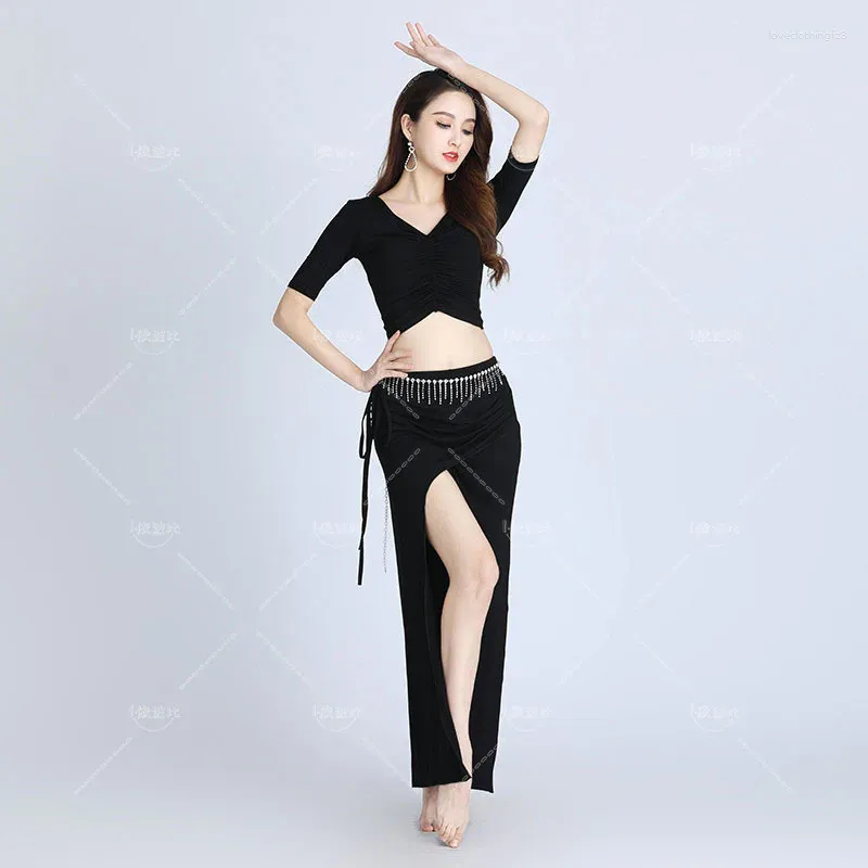 Stage Wear Belly Dance Top Skirt Set Performance Oriental Clothes Long Suit Costume Party Dancer Outfit Sexy Women
