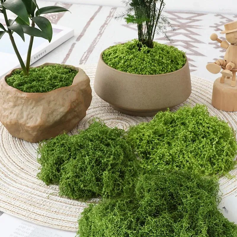 Dekorativa blommor 1pc falska växter Heminredning Simulerad Moss Turf Biomimetic Artificial Micro Landscape Layout Ornaments Lawn Bonsai