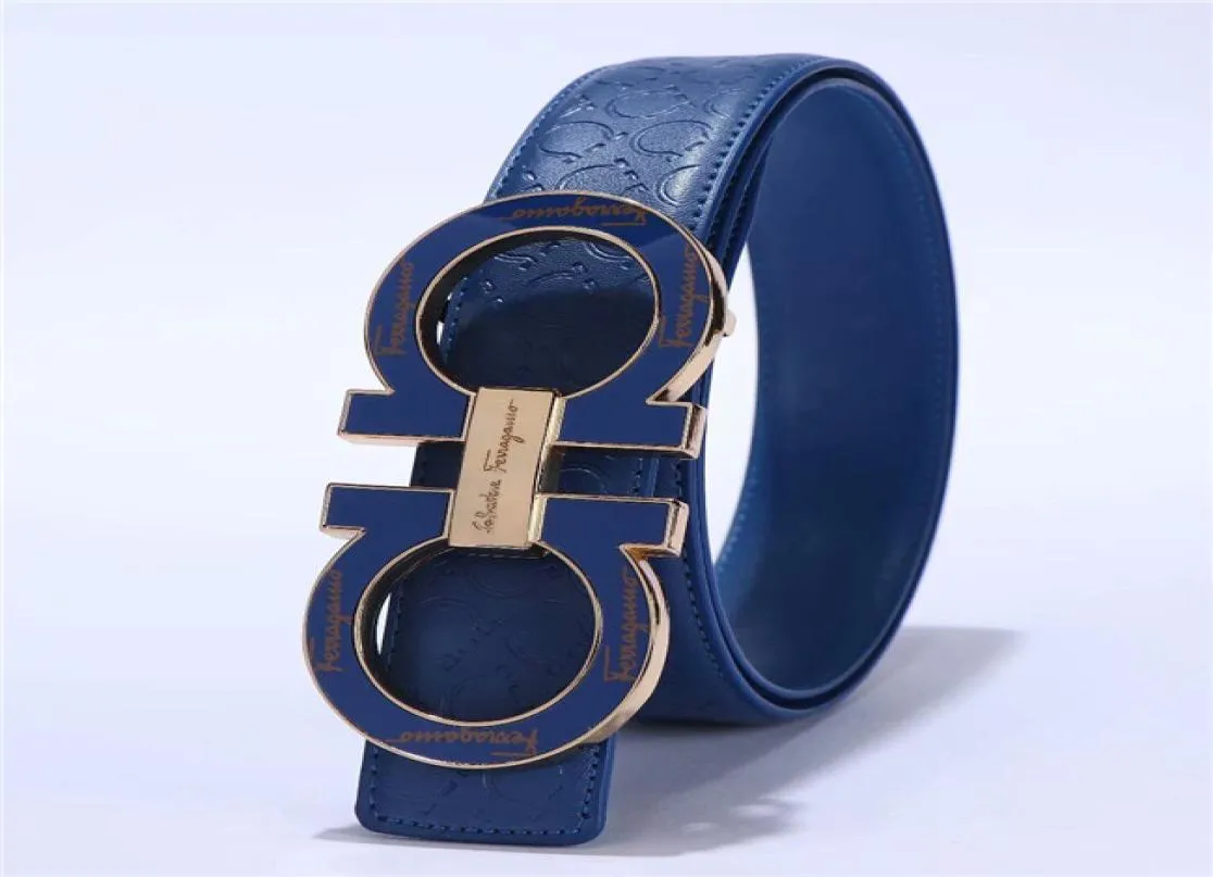 2020 Nieuw kwaliteitsmerk riemen Top Fashion Mens lederen riemen Big Gold Buckle Mens Belt