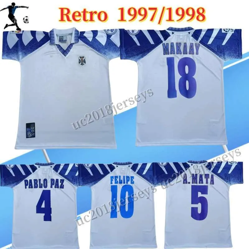Maillot Extérieur Tenerife 1996-1997 - Pablo Paz #4 - Taille XL