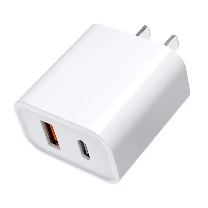 QC/PD Dual Fast Charge Caricatore cellulare Caricatore a doppia porta Caricatore diretto per l'adattatore per la testa di ricarica Apple Android