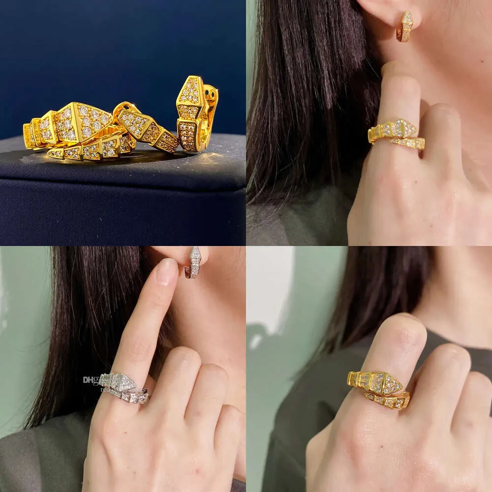 Escala Snaketail Ring for Woman Gold Plated Tamanho 6 7 8 Maior qualidade Moda de moda Europeia Designer de marca Requintada Presente com Box 006 00 Qualidade original