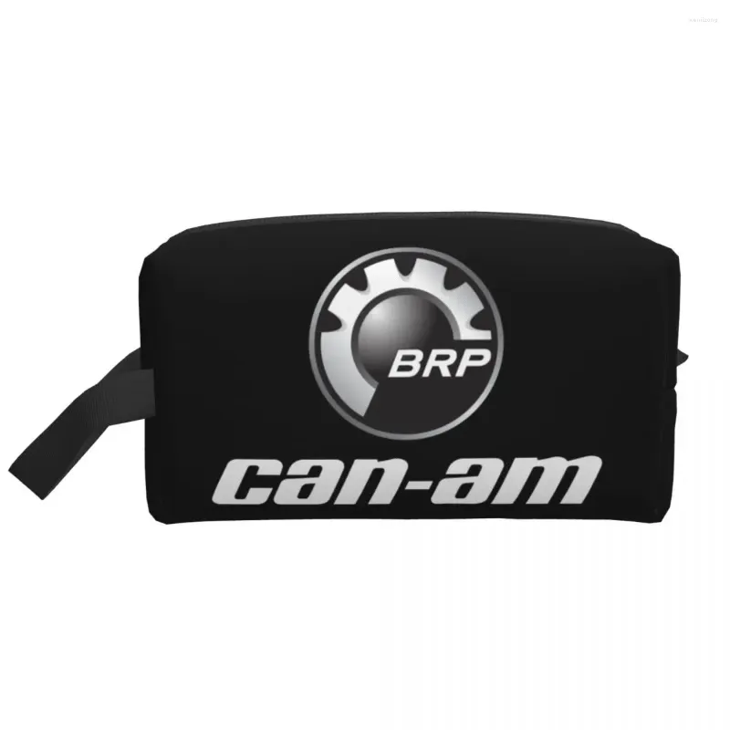 Aufbewahrungstaschen Mode BRP Can-Am Print Reisetacktasche für Frauen Motorrad Make-up Kosmetischer Organisator Schönheit Dopp Kit