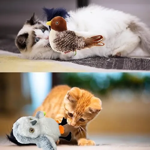Flying Bird Cat Toy, Bird Toy For Cats, Flapping Bird Cat