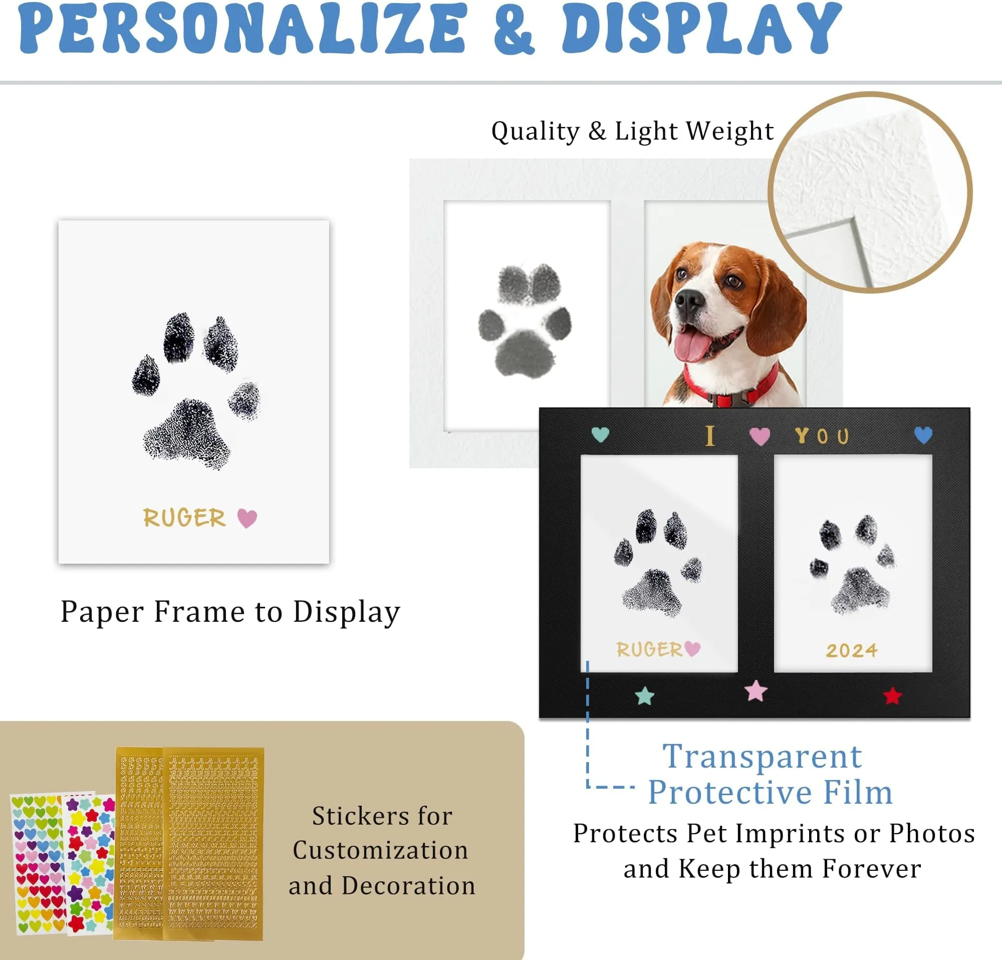 Dog Paw Print Kit For Tattoo Paw Print Kit For Pets Mess-Free