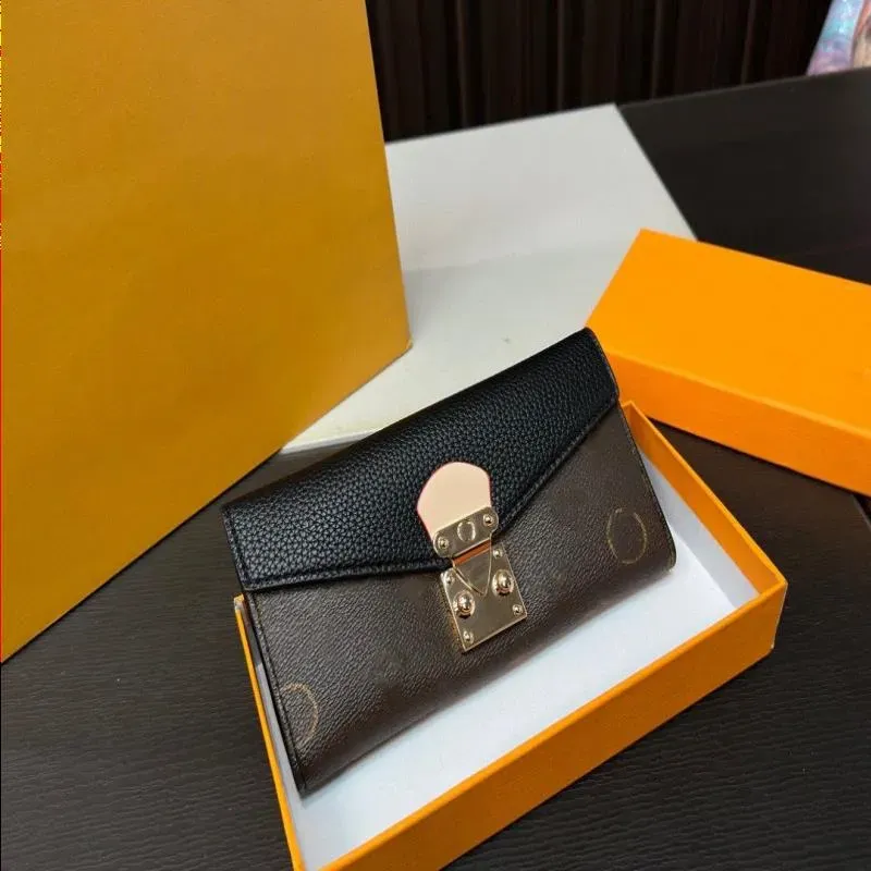 2024SS Heren- en Dames Universal Luxury Designer Classic Presbyteria Folding Wallet Wallet Card Bag Interieur Pocket Pocket Dames Kaarthouder Designer Bag