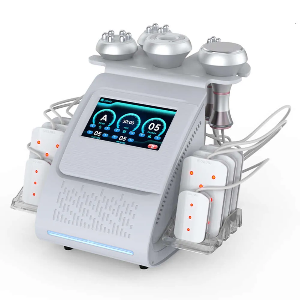 6 in 1 80K Vacuum Lipo Ultrasonic Cavitation Radio Frequency Multipolar RF Body Slimming Machine Skin Lifting Tighten Anti-wrink