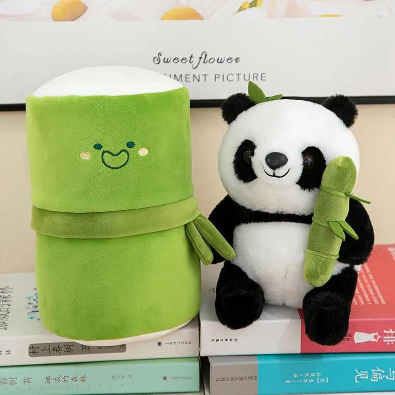 Décorations de jardin kawaii bambou panda poupée peluche poupées jouet pain d'oreiller en peluche pour filles copine choudren cadeaux d'anniversaire