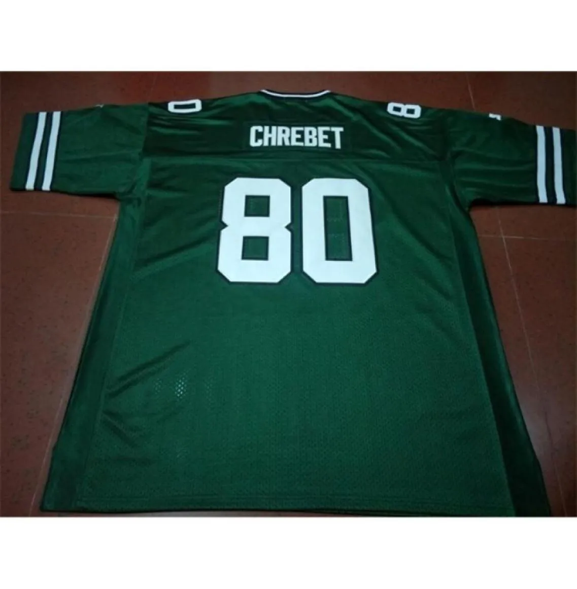 Goodjob Men 1997 Wayne Chrebet 80 Real Full Embroidery College Jersey Size S5XL أو مخصص أي اسم أو رقم Jersey2875514