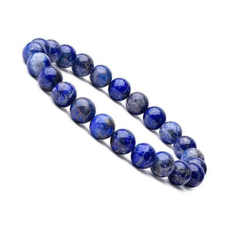 Natural 8 mm magnifique lapis lazuli Heury Crystal Stretch Breded Bracelet For Unisexe Freindsip Gift Jewlerry2210940