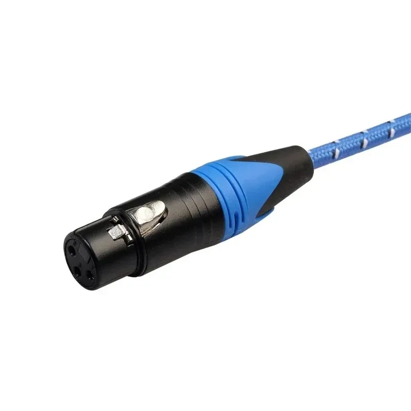 2024 XLR 3 Pin Dişi 1/8 3.5mm Stereo Jack Mic Ses Kordon Kablosu 3M XLR3F ila 3,5 mm TRS Mikrofon Konektörü için 3,5 mm TRS Mikrofon