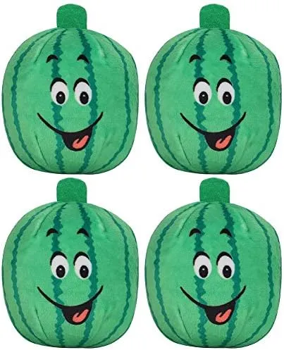 FOMIYES Pack Of 4 Watermelon Dog Toys Plush Squeaky Dog Toy