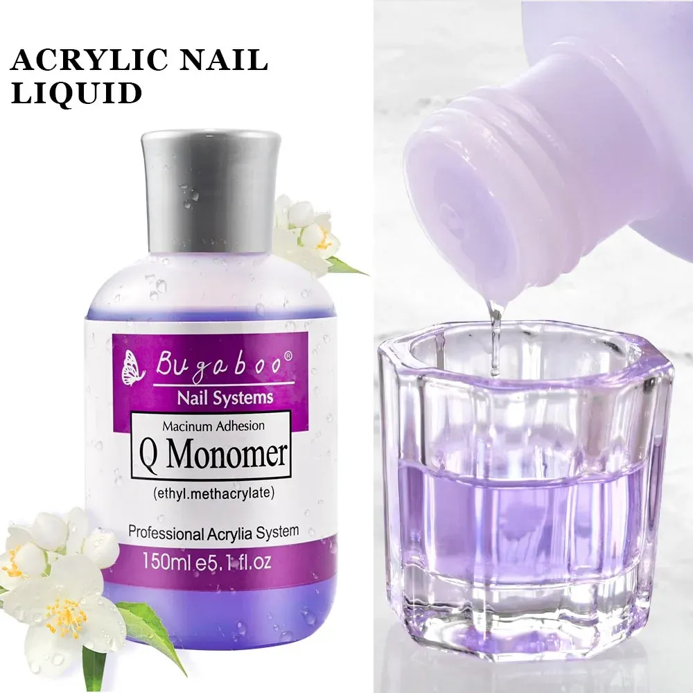 Vätskor 150 ml Monomer Akrylvätska för att göra akryl Bygg naglar Artcarving/Extension/Dipping Användning med nagelakrylpulvervätska