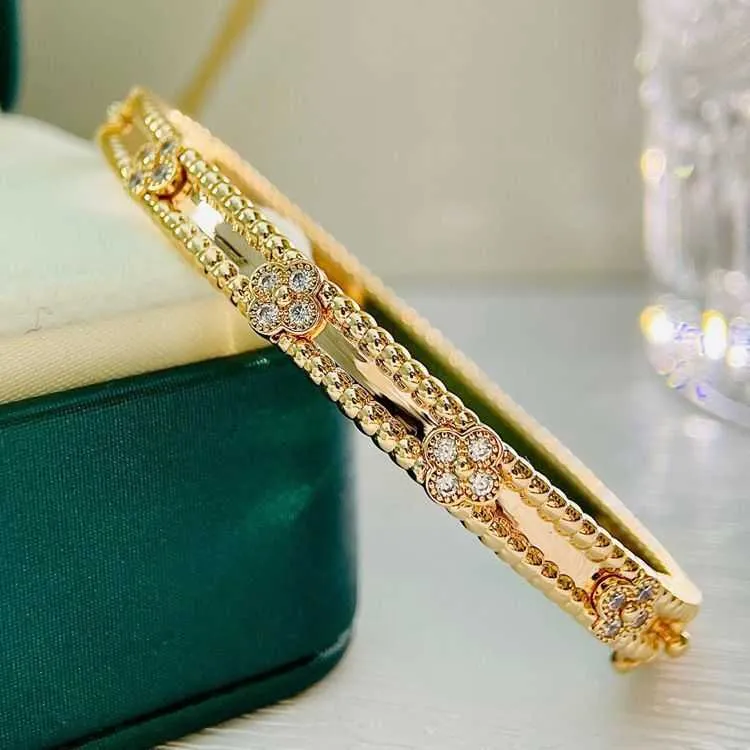 Mode sieraden ontwerper armband hoge versie caleidoscoop smal fijn gepolijste high-end diamant inleg en prachtig ontwerp