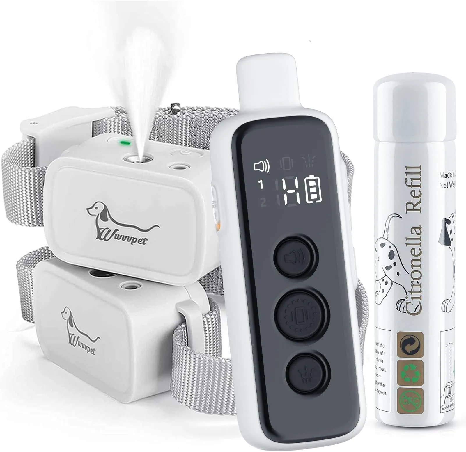 Remote Pet Training Collar: 3-Mode Spray/Vibration/Beep, 1000ft