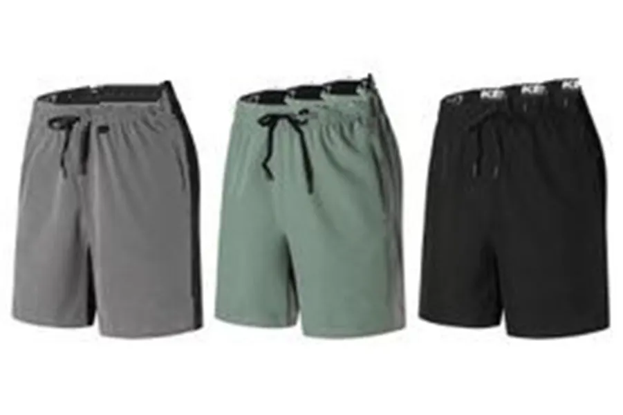 Shorts masculinos de verão shorts casuais de 4 vias calças esportivas de moda de moda