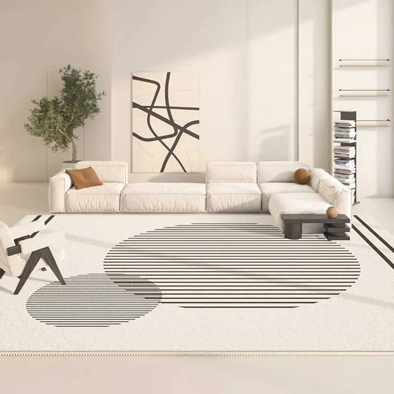Dywany proste japońskie dekoracje do salonu dywan domowy sypialnia nocna puszysta miękkie dywan Light Luksusowe badanie dywaniki bez poślizgu