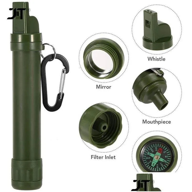 Replacement Water Filters Outdoor Filtration Survival Filter St System Drinking Purifier For Emergency Hiking Cam Drop Delivery Home G Otpgf