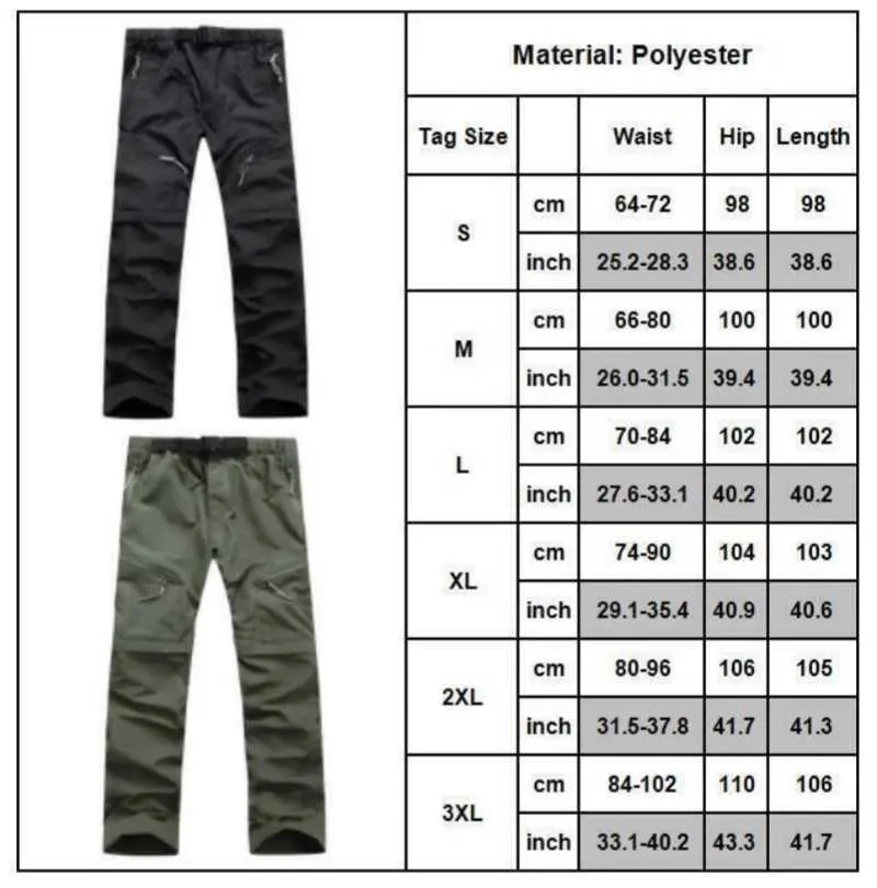 Pantalon pour hommes pantalon tactique pour hommes d'été sèche rapide pantalon de cargaison imperméable