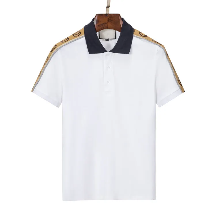 Vêtements de marque d'été créatrice de luxe Poloshirts hommes décontractés polo mode boucle de serpent imprimé broderie T-shirt High Street Mens Polos M-3XL-55