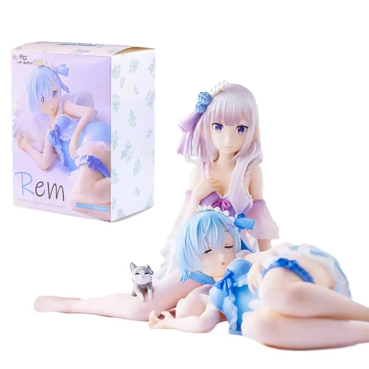 Anime Manga REM -figuur begint vanuit het niets te leven in een andere wereld.Afternoon tea feest slapen.Rem sexy model speelgoed cadeausl2404