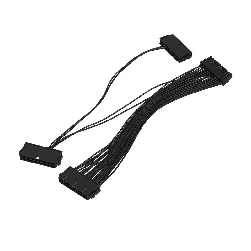 30 cm 24pin 20 + 4pin Triple PSU -ATX Adaptateur d'alimentation Câble 18AWG FIL POUR LA LIGNE DE SYNCHRONISATION D'ALIMENTATION D'ALIMENTATION D'ALIMENTATION D'ALIMENTATION D'ALLUMATION