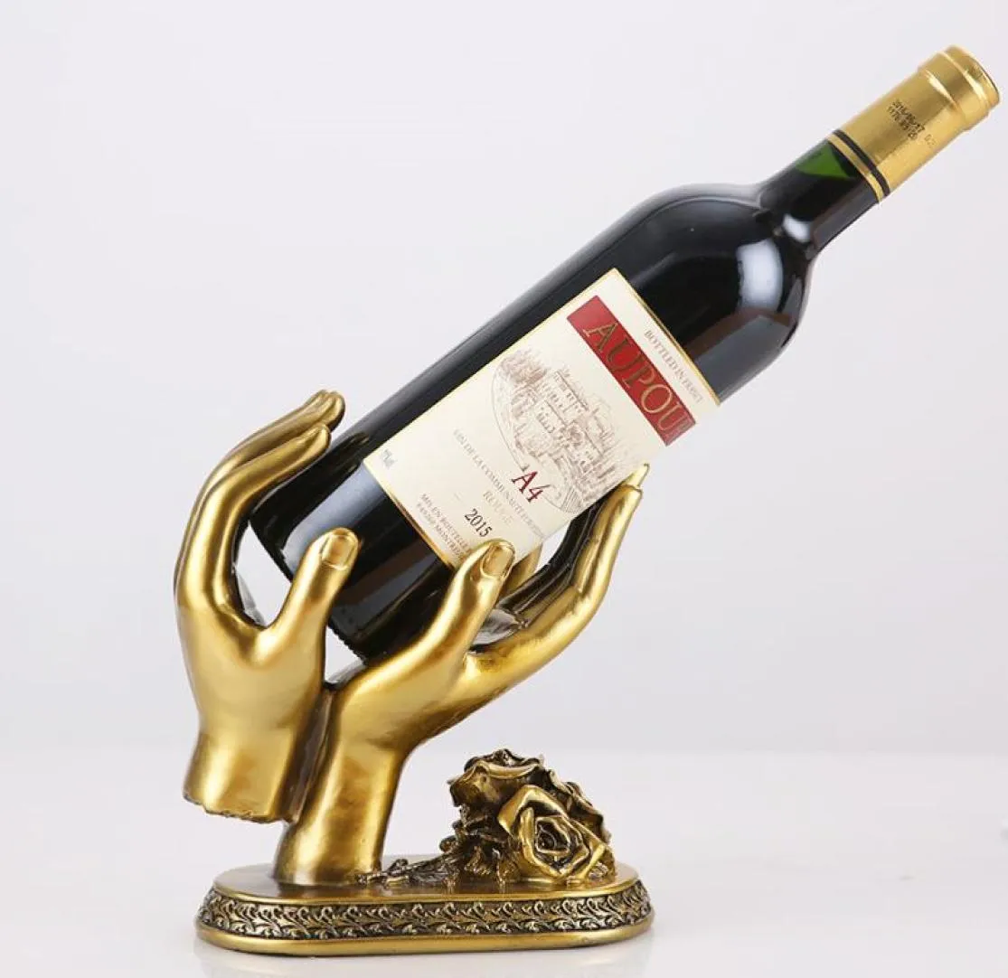 Hayvan Stil Yaratıcı Kırmızı Şarap Dolabı Sospa Kırmızı Şarap Rafı Şişe Raf Reçine Kişilik Süslemeleri9534526